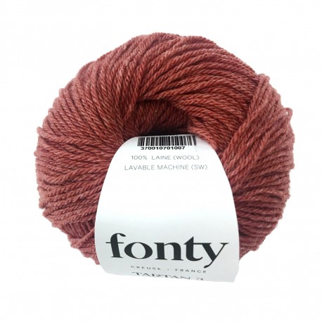 FONTY wool knitting yarn qual. TARTAN col. Dried Tomato 2008