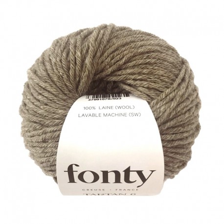 FONTY wool knitting yarn qual. TARTAN col. Nutmeg 2024