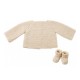 CITRONILLE knitting pattern N°64, sweater and slippers in organic cotton