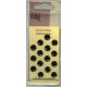Black Metal Snap Fasteners, sizes 5 to 9 mm