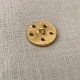 Metal Button Space Edge, col. Gold