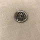 Bouton Métal Rosette, col. Argent