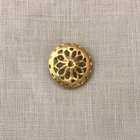 Metal Button Rosette, col. Gold