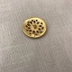 Metal Button Rosette, col. Gold
