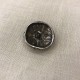 Metal Button Amulet, col. Silver