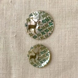 Printed mother-of-pearl, Ruppert The Deer