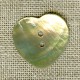 Big Heart enamelled mother-of-pearl, Natural