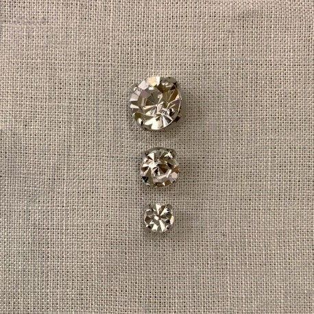 Strass Button Dites Oui, col. Solitary