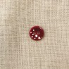 Bouton Nacre Gravée Constellation, col. Framboise