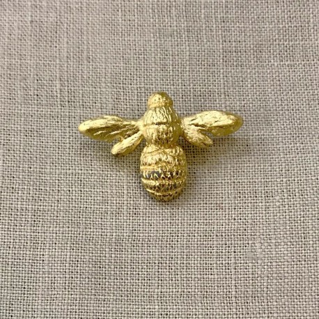 Gold Big Bumblebee Button