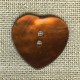 Big Heart enamelled mother-of-pearl, Chocolate