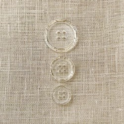 Button Polyester Transparent Gasper