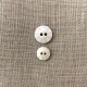 Mother of Pearl Button Charlotte, col. Natural White