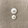 Mother of Pearl Button Charlotte, col. Natural White