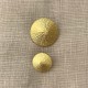 Metal Button Rice Riziere, col. Mat Gold