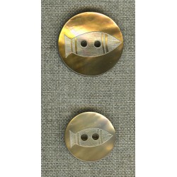 Warm Grey mother-of-pearl with fish engraving