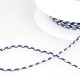 Soutache Bicolore City, col. Bleu Denim/ Ivoire