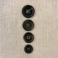 "Costard" Polyester Suit Button, col. Jasper Grey