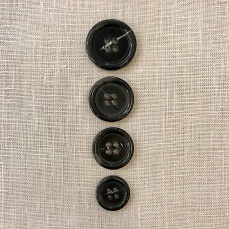 "Costard" Polyester Suit Button, col. Jasper Grey