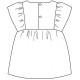 Citronille Sewing Pattern, top or dress ruffled sleeves Philatée Sizes 36 to 46