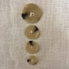 Polyester Button Sous La Pluie, col. Blond Jasp