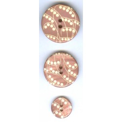 Oleander mother-of-pearl with lily engraving