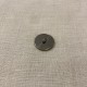 Metal Enamelled Button Link, Col. Navy/ Silver