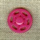 Color Snap Fastener Plastic Button, col. Indian pink