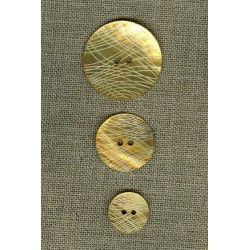 Network engraved mother-of-pearl button, Buttercup