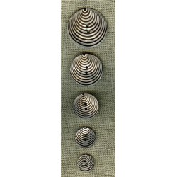 Mother-of-pearl button Pop 70's, Chocolate