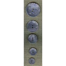 Bouton Nacre gravée Pop 70's, Navy