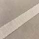 Heathered and Lurex Gros Grain Ribbon, col. Ivory / Light Gold