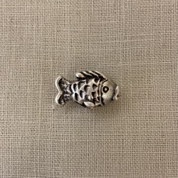 Metal Button Fish, col. Silver
