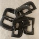 Belt Buckle D Shape in Brown Horn