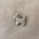 Scott The Dog Button, col. Light Silver