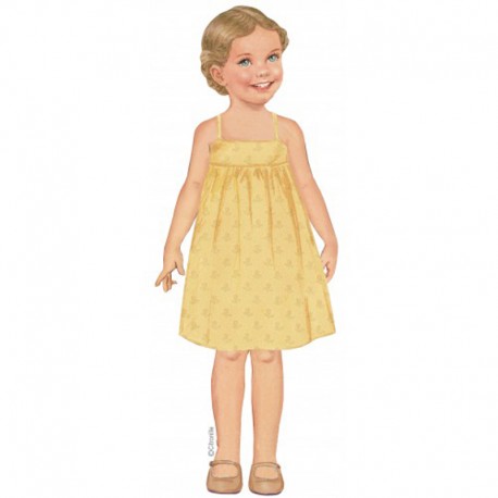 Citronille Pattern N° 228, Top or Dress with Strapes Augusta. Ages 2. 4. 6. 8 a