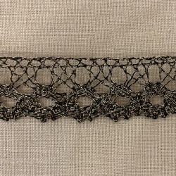 Ruban Dentelle Lurex Ce Soir, col. Noir Doré