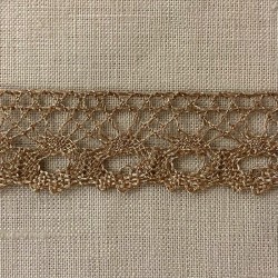 Ruban Dentelle Lurex Ce Soir, col. Noir Doré