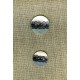 Engraved Lace mother-of-pearl button, Natural/Night