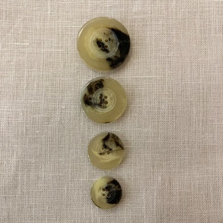 Polyester Button Tous en Gabardine, col. Blond Jasp