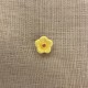 Children Button, Kawaï Flower, col. Yellow/ Tangerine
