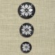 Engraved mother-of-pearl button Bellflower, col. Coal