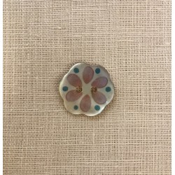 Bouton Nacre Imprimée, Je t'Aime Un Peu Beaucoup