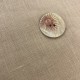 Engraved and Enamelled Mother of Pearl Button Solaire, Col. Natural/ Light Red