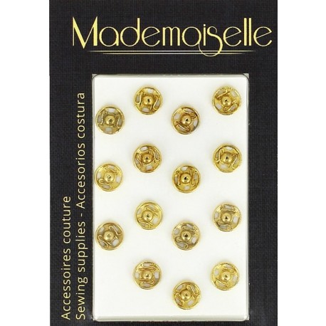 Gold Metal Snap Fasteners