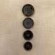 BLacquered Suit Horn Button"l'élégant", col. Brown