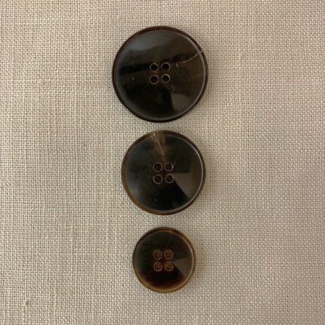 Suit Horn Button "Classy", col. Brown