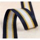 Grand Reporter Strap, col. Navy/ Or