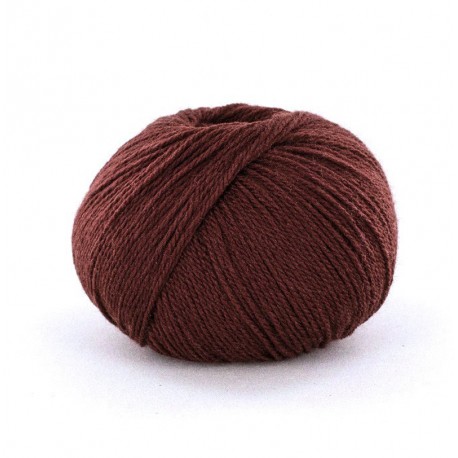 FONTY wool knitting yarn, qual.BB MERINOS, col. Chestnut 910