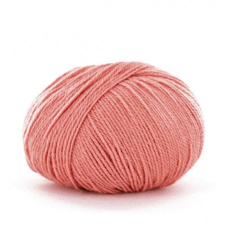 FONTY wool knitting yarn, qual.BB MERINOS, col. Woody Pink 918